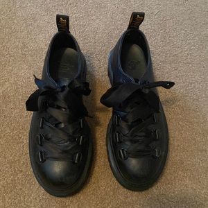 Womens Doc Marten lace up platform shoes